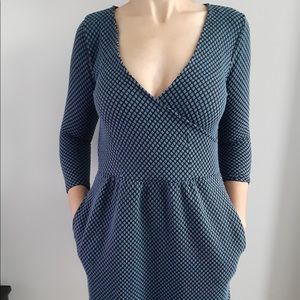 HD in Paris, 3/4 Sleeved Blue Dress, Size XS